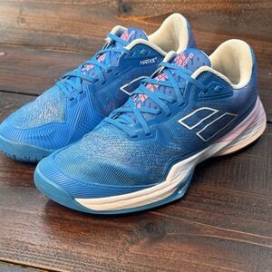 Babolat Women's 9.5 Jet Mach 3 All Court Pickleball Tennis Shoes French Blue